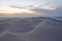 Pôr-do-sol nas dunas de Galos, região de Galinhos - RN